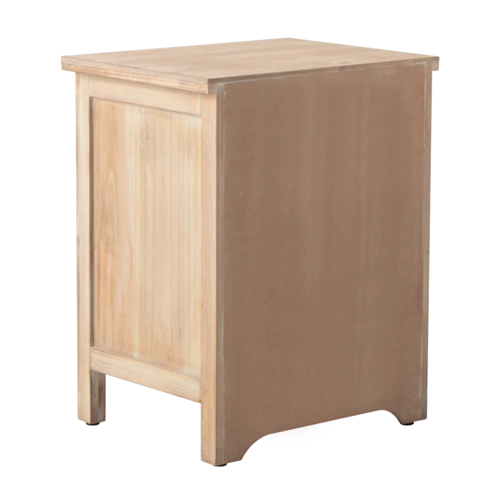 Natural Brown Hermanda 22.25'' Tall 2 - Drawer Nightstand in Natural Brown