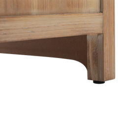 Natural Brown Hermanda 22.25'' Tall 2 - Drawer Nightstand in Natural Brown