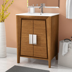 Wheat, Single Bathroom Vanity Set Perfect For Petite Powder Rooms Or Tiny