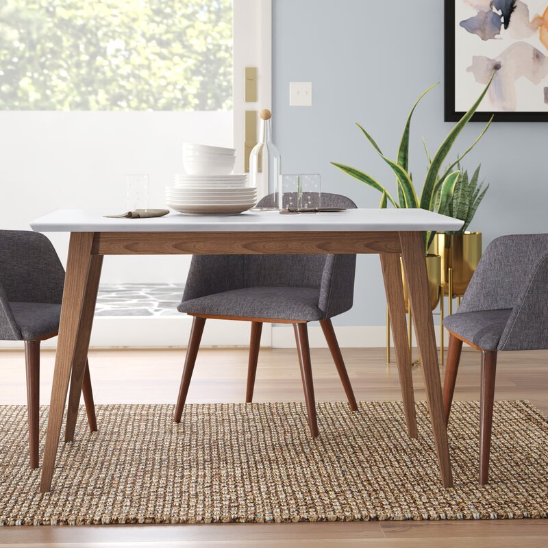 Hiers Eucalyptus Solid Wood Dining Table Crafted of Quality Solid Wood