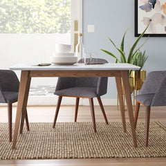 Hiers Eucalyptus Solid Wood Dining Table Crafted of Quality Solid Wood