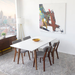 Hiers Eucalyptus Solid Wood Dining Table Crafted of Quality Solid Wood