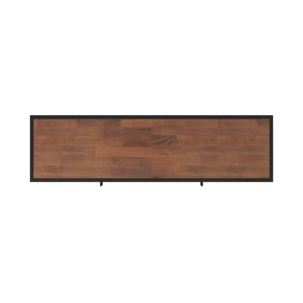 Hilaire TV Stand for TVs up to 65" 2 Open Compartments Sturdy Solid Acacia Wood