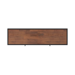 Hilaire TV Stand for TVs up to 65" 2 Open Compartments Sturdy Solid Acacia Wood