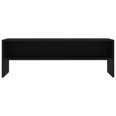 Black Hilerio Solid Wood TV Stand for TVs up to 50" Classic-Style with Open Compartment