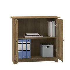 Reclaimed Pine 2 - Shelf Accent Cabinet Storage Cabinet with Doors Offers A Convenient Way To Keep Books, Personal Items