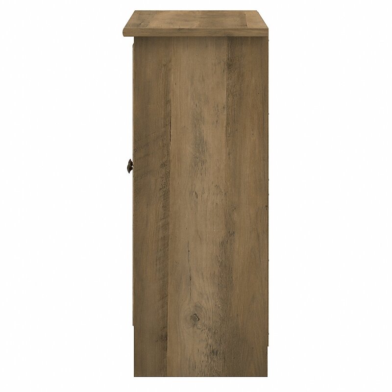 Reclaimed Pine 2 - Shelf Accent Cabinet Storage Cabinet with Doors Offers A Convenient Way To Keep Books, Personal Items