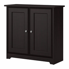 Espresso Oak 2 - Shelf Accent Cabinet Offers A Convenient Way To Keep Books, Personal Items, and Supplies Organized in Any Home Office or Living Space