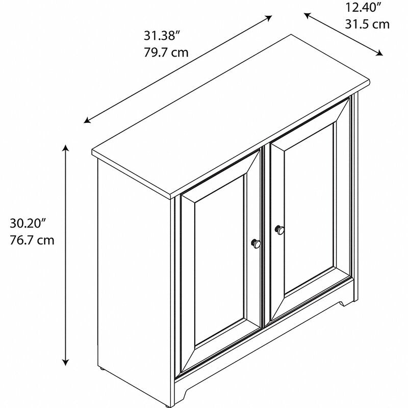 Reclaimed Pine 2 - Shelf Accent Cabinet Storage Cabinet with Doors Offers A Convenient Way To Keep Books, Personal Items