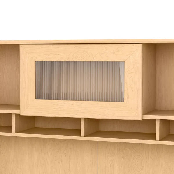 Natural Maple Hillsdale Reversible Corner Desk with Hutch