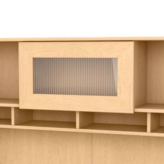 Natural Maple Hillsdale Reversible Corner Desk with Hutch