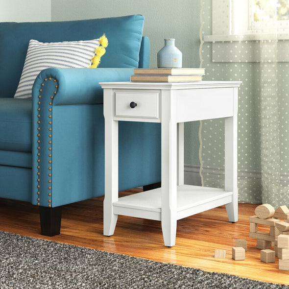 23'' Tall End Table with Storage Beside your Sofa in the Den Or Pulled up to your Bedside for A Distinctive Nightstand