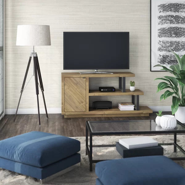 Brown Hinkson TV Stand for TVs up to 50" Cable Management