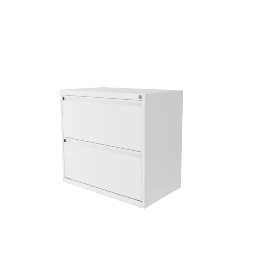 White Hirsh 30'' Wide 2 Drawer Steel Lateral Filing Cabinet Design