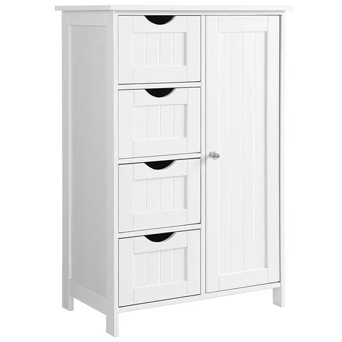Hirth 31.9'' Tall 1 - Door Mirrored Accent Cabinet Glossy and Smooth