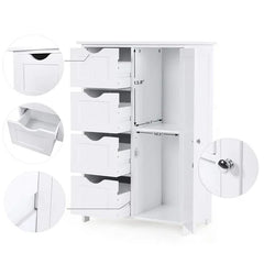 Hirth 31.9'' Tall 1 - Door Mirrored Accent Cabinet Glossy and Smooth