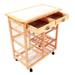 Horacia 26.38'' Wide Rolling Kitchen Cart Perfect Space Saving for your Kitchen or Dining Room
