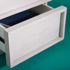 White Washed Hudson 21.7'' Tall 2 - Drawer Nightstand