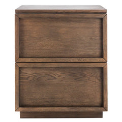 Medium Oak Hudson 21.7'' Tall 2 - Drawer Nightstand