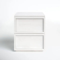 White Washed Hudson 21.7'' Tall 2 - Drawer Nightstand