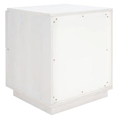 White Washed Hudson 21.7'' Tall 2 - Drawer Nightstand
