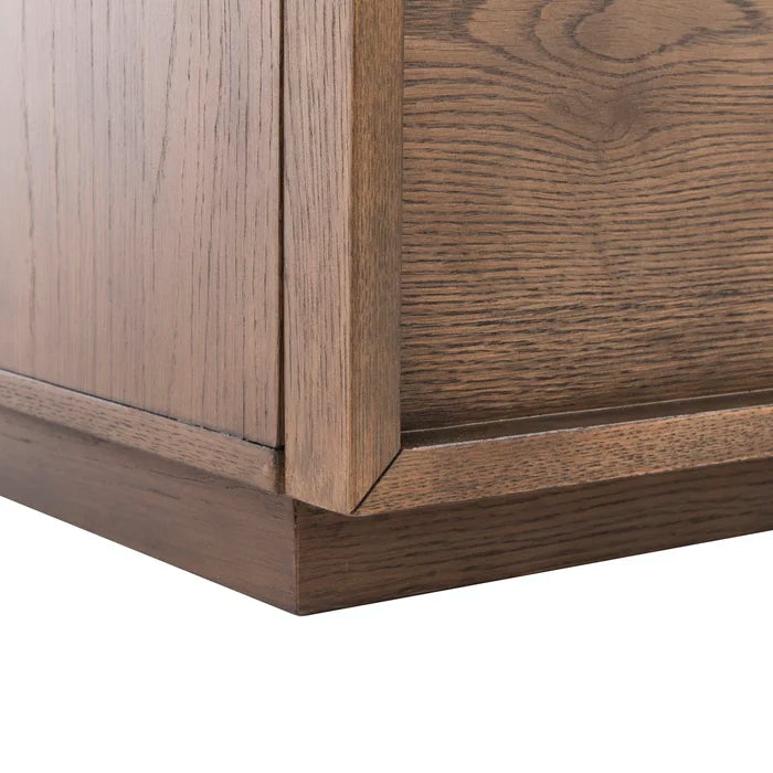 Medium Oak Hudson 21.7'' Tall 2 - Drawer Nightstand