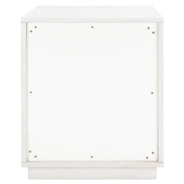White Washed Hudson 21.7'' Tall 2 - Drawer Nightstand