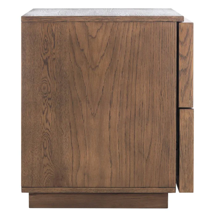 Medium Oak Hudson 21.7'' Tall 2 - Drawer Nightstand