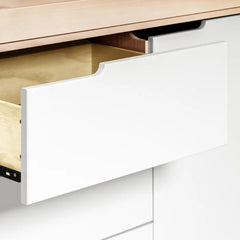Washed Natural/White Hudson 3-Drawer Changer Dresser Modern Space-Saving