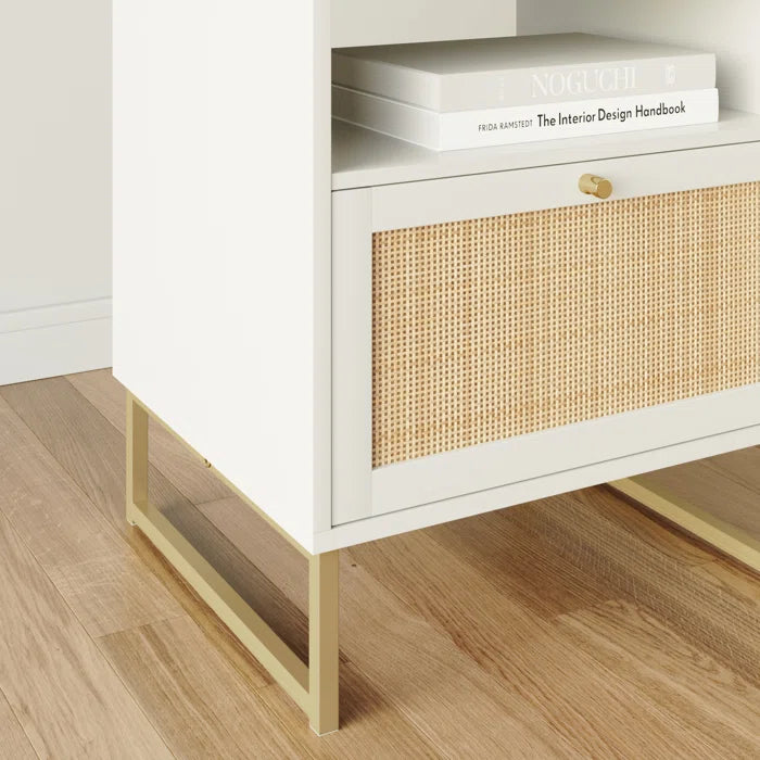 Hugette 22 Tall Sled End Table Offers Plenty of Storage Boho Style Door