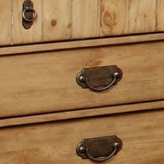 Ilyan 28.13'' Tall 3 - Drawer Solid Wood Nightstand in Burnished Pine