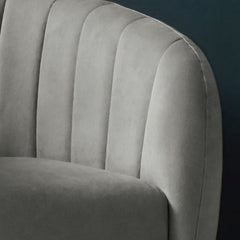 1 - Dove Polyester Barrel Chair Add A Glam Touch To Your Living Room, Bedroom, Or Guest Room with this Accent Chair