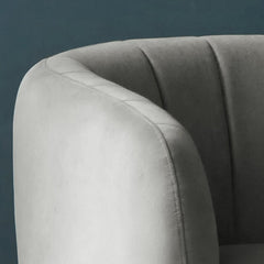 1 - Dove Polyester Barrel Chair Add A Glam Touch To Your Living Room, Bedroom, Or Guest Room with this Accent Chair
