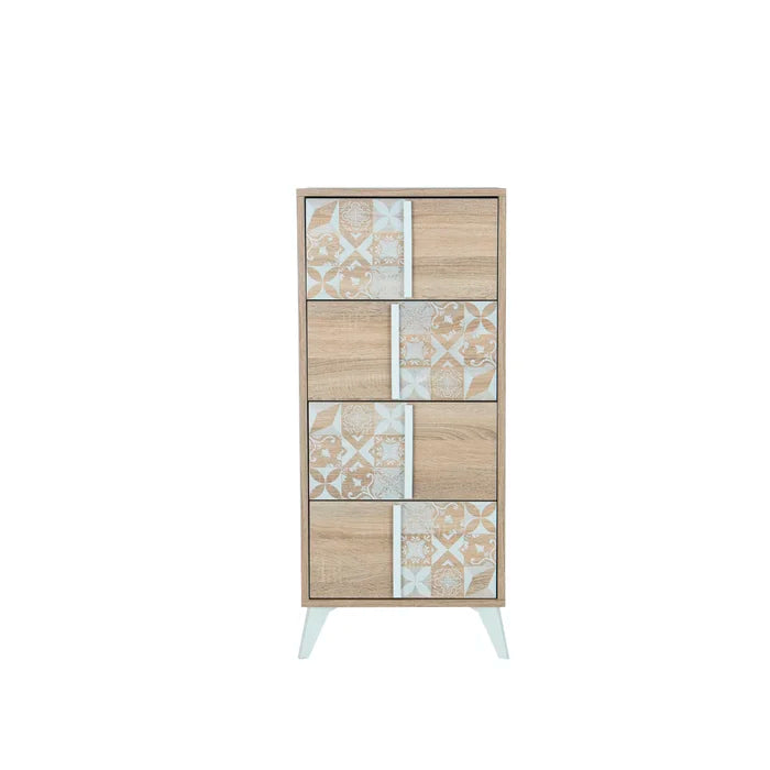 Iovanna 4 Drawer Chest Together with Heavy Duty Hardware Dresser Mirror
