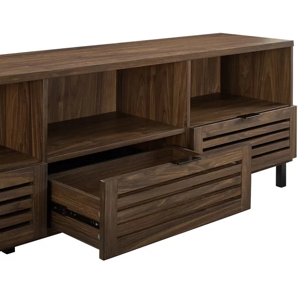 TV Stand for TVs up to 78" Perfect for Storing your Media with Cable Management