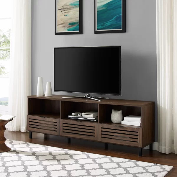 TV Stand for TVs up to 78" Perfect for Storing your Media with Cable Management