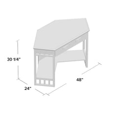 Desk Perfect for Laptops or to Hide Away Papers or a Desktop Keyboard Manufactured Solid Wood
