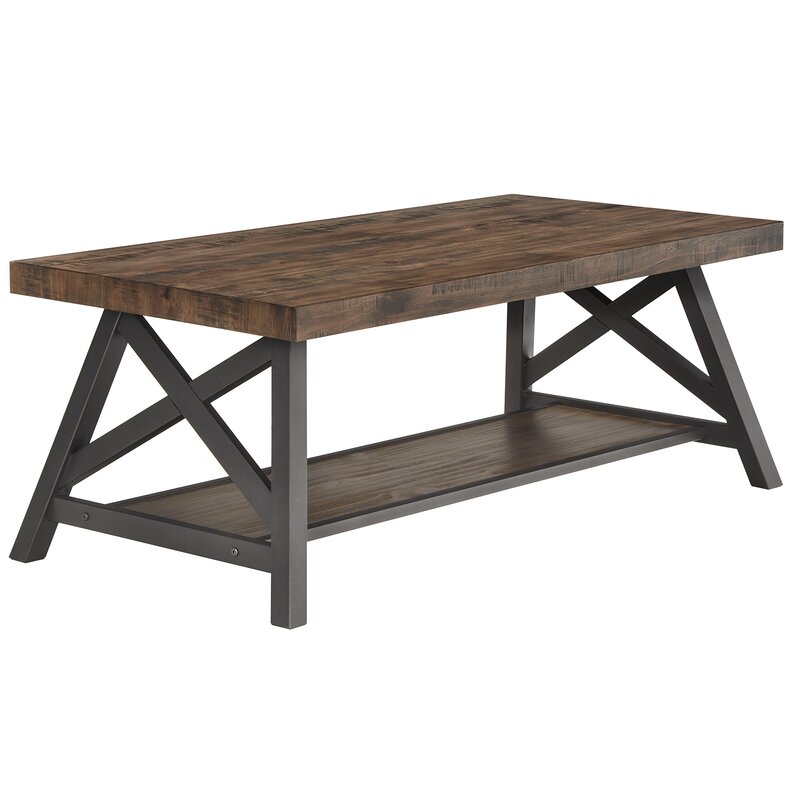 Silvis trestle store coffee table