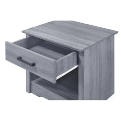Gray Isik 23'' Tall 1 - Drawer Nightstand Perfect for Bedside