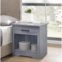 Gray Isik 23'' Tall 1 - Drawer Nightstand Perfect for Bedside