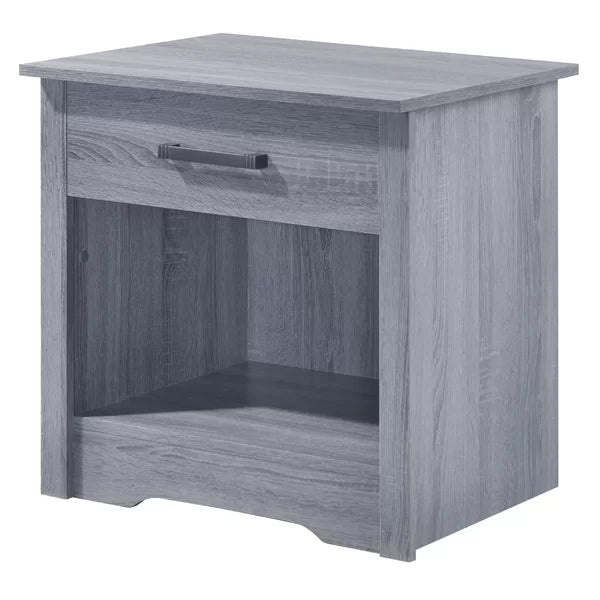 Gray Isik 23'' Tall 1 - Drawer Nightstand Perfect for Bedside