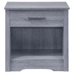 Gray Isik 23'' Tall 1 - Drawer Nightstand Perfect for Bedside