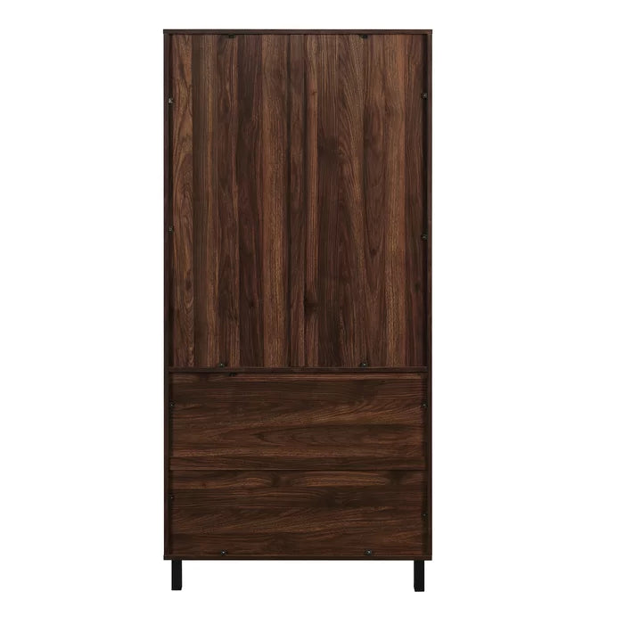 Dark Walnut Isla 30.5'' Wide China Cabinet Perfect for Displaying your Favorite Dishware