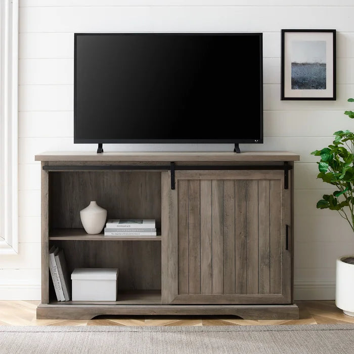 Gray Wash Isra 56'' Wide 3 Drawer Sideboard Breezy Weathered Finish and Built On