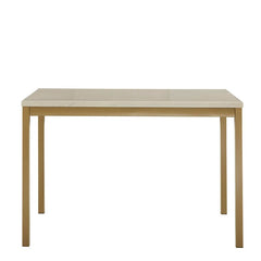 Gold White Jadyn 48'' Dining Table Modern Brings Sleek Style