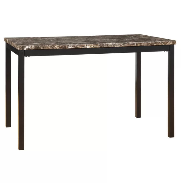 Brown/Black Table with Dark Brown/Black chair Jadyn 4 - Person Dining Set