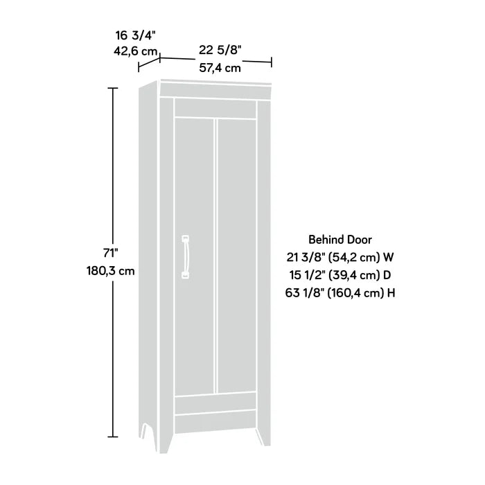 Craftsman Oak Jai-Jay 22.62'' Wide 3 Shelf Storage Cabinet