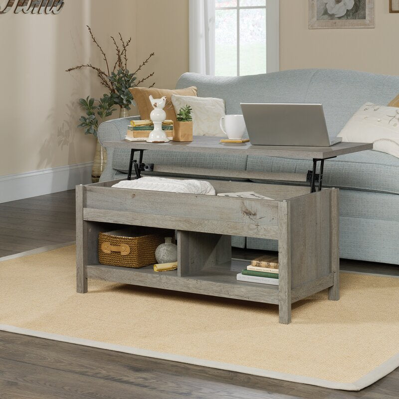 Mystic Oak Mccaslin Lift Top 4 legs Coffee Table with Storage Classic New Look