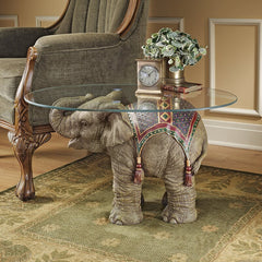 Figurine 1 Coffee Table Elephant Statue Lends An Exotic Sense of Adventure To Any Well-Appointed Room