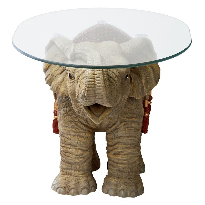 Figurine 1 Coffee Table Elephant Statue Lends An Exotic Sense of Adventure To Any Well-Appointed Room